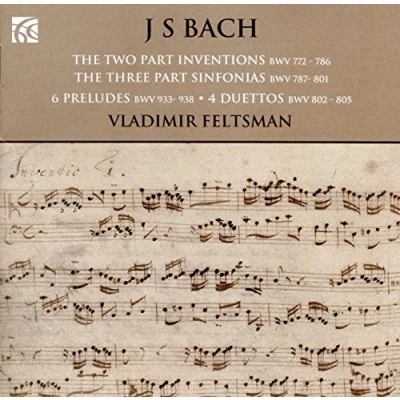 Image de Inventionsa Deux Bwv772/786/Inventions a Trois Voix Bwv787/801/Petits Preludes Bwv933/938/Duos Bwv802/805
