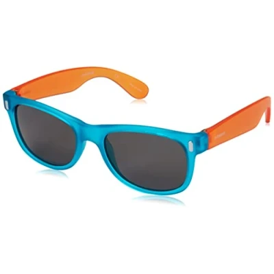 Image de Lunettes De Soleil Polaroid P0115 Col. 89t/y2 Enfants Carré Bleu