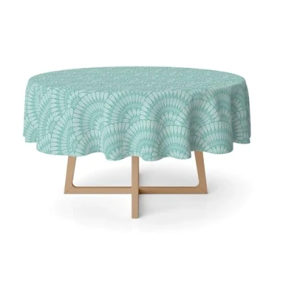 Image de Martina Home Cies Nappe en Résine Ronde Vert 140 cm