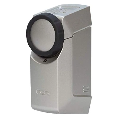 Image de ABUS HomeTec Pro Bluetooth CFA3100 Serrure électronique de Porte, pour l’Ouverture et Le Verrouillage la Porte d&#039;entrée Via l&#039;application sur Smartphone, avec contrôle d&#039;accès, argenté