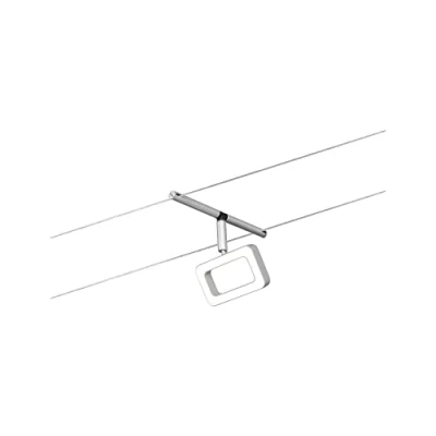 Image de Paulmann 94482 Spot LED avec 1 x 4,8 W Blanc chaud Chrome mat Plastique chromé Système d&#039;éclairage en métal 3000 K