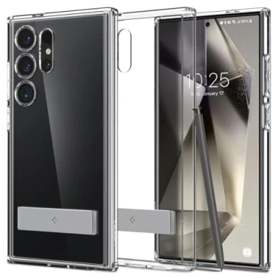 Image de Spigen Ultra Hybrid S Coque Compatible avec Samsung Galaxy S24 5G Transparent