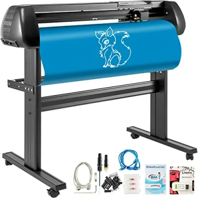 Image de Vinyle Plotter de Découpe VEVOR 720  mm Compatible avec les Systèmes Windows XP Vista 7 8 10