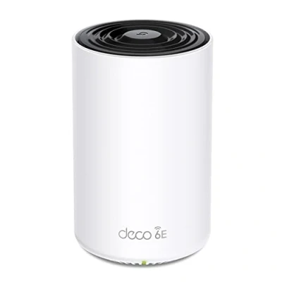 Image de TP Link Deco WiFi 6E Mesh AXE5400Mbps XE75(1 pack), Routeur et répéteur tri bande, Couverture jusqu&#039;à 270 m², WPA3, idéal pour grandes maisons, compatible avec Amazon Alexa, 3 ports Gigabit