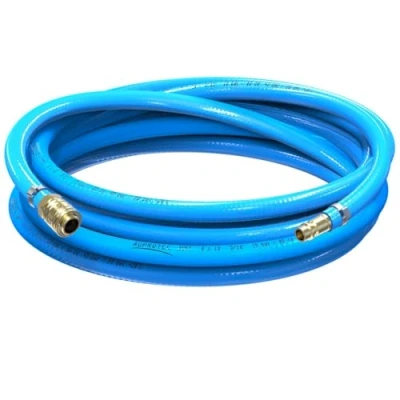 Image de AUPROTEC Tuyau à air comprimé Diamètre intérieur : 8 mm 20 m en PVC Avec raccord rapide laiton pour compresseur d&#039;air de très flexible