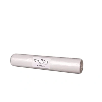Image de MELLOA Kit de recharge pour remplir 5 cartouches seau à couches compatible avec Tommee Tippee Sangenic TEC Simplee Twist &amp; Click et bien d&#039;autres en cassettes (Blanc, 50m)