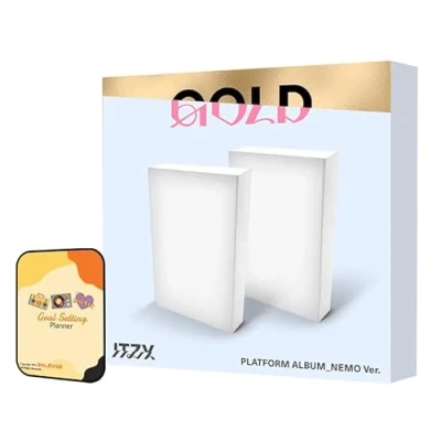 Image de ITZY Album GOLD A+B 2 Platform NEMO ver. Full Set+Pre Order Benefits+BolsVos Exclusive K POP Giveaways Package