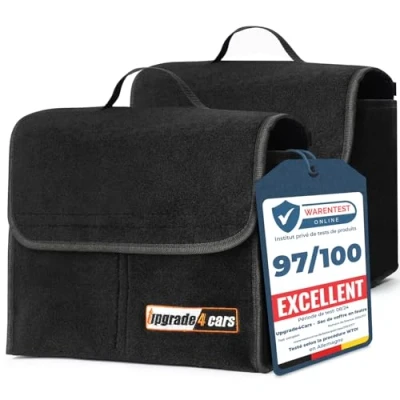 Image de upgrade4cars 2 x Sac de Coffre Voiture en Feutre Boite Rangement pour Outils &amp; Entretien Accessoire Utile Gadget