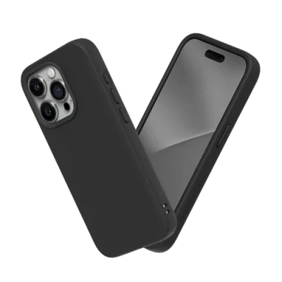 Image de RhinoShield Coque Compatible avec [iPhone 15 Pro Max] SolidSuit Fine Technologie d&#039;absorption des Chocs et Finition Premium Mate Noir