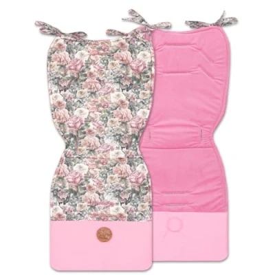 Image de Housse de siège poussette insert pour coussin enfant respirant universel 75 x 35 cm Fleurs