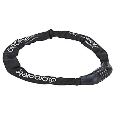 Image de Prophete Chaîne antivol pour Adulte Combinaison à 4 Chiffres Code Libre Dimensions : 90 cm Diamètre 6 mm Noir Taille Unique