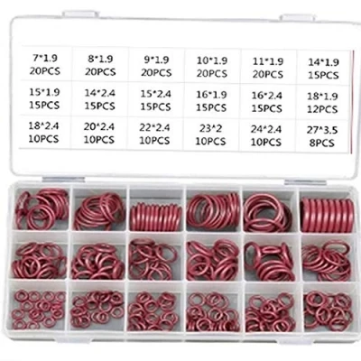 Image de BOOMBOOST Assortiment de Joints toriques HNBR Caoutchouc Rouge R134a R12 Kit Système climatisation Automobile Climatiseur