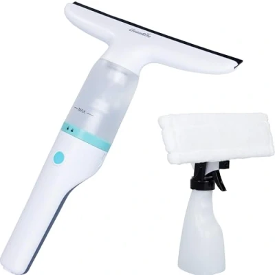 Image de CleanRite® Nettoyeur de vitres Electrique Lave Sans Fil Aspirateur Robot Flacon Pulvérisateur Inclus et Léger La Batterie Dure 40 Minutes 12W