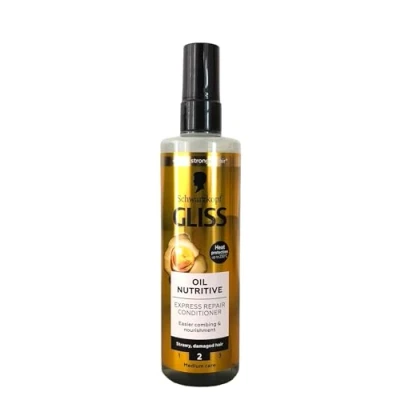 Image de Schwarzkopf Gliss Oil Nutritive express Repair revitalisant pour cheveux secs et tendus 200 ml