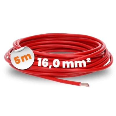 Image de Lapp 4520046 H07V K 16,0 mm² Rouge Câble de Câblage flexible simple en PVC Toron 16