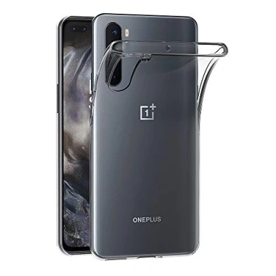 Image de AICEK Coque Compatible OnePlus Nord, Transparente Silicone pour Nord Housse Etui Case (6,44 Pouces)