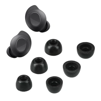 Image de kwmobile 6X Embout Compatible avec Samsung Galaxy Buds FE Embouts de Rechange en Mousse pour Écouteurs 3 Tailles S M L Noir