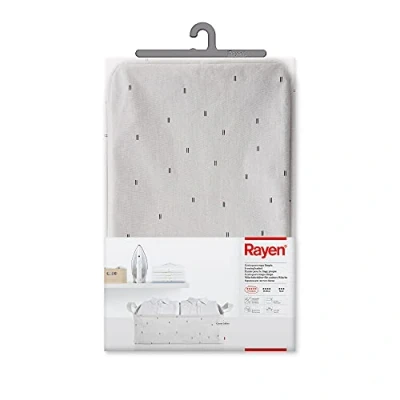 Image de Rayen Panier pour linge propre Écru avec imprimé noir Dimensions : 60 x 40 20 cm