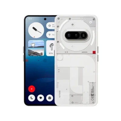 Image de Nothing Phone (3a) 256 GB Smartphone avec Appareil Photo Frontal 32 MP, Ultra Zoom x30, Charge Rapide 50 W et écran AMOLED Flexible de 6,77&quot; FHD+ Blanc