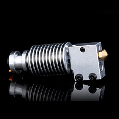 Image de Super Print V6 Volcano Hotend J Head All Metal Heater Block Titanium Alloy Heat Break Nozzle 1.75/0.4mm for Titan Dual Driver Extruder. (Brass Kit)