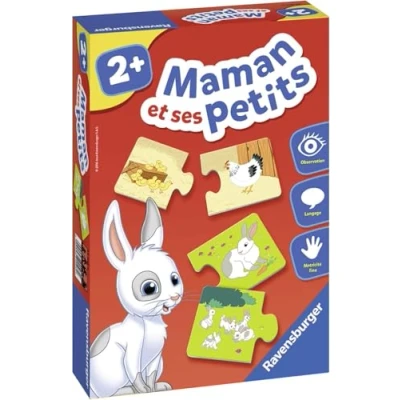 Image de Ravensburger Jeu Educatif Maman et ses petits Découverte des animaux A partir de 2 ans 24023