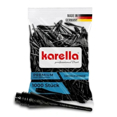 Image de Karella Lot de 1000 Pointes Souples qualité supérieure Filetage Large 1/4 BSF Extrêmement résistantes Noir