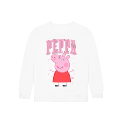 Image de Peppa Pig Pull Fille Coton Sweat Enfant Chaud Blanc 5 6 Ans