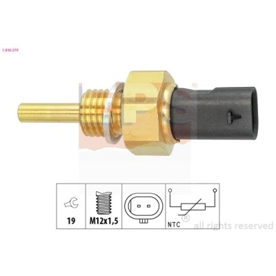 Image de EPS 1.830.379 Sonde De Température Liquide Refroidissement OPEL: Astra J 5 portes, Insignia A 3/5 Meriva B, VAUXHALL: Mokka / X