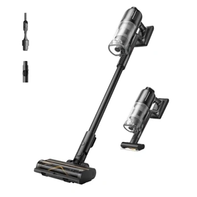 Image de dreame Z10 Aspirateur Balai sans Fil, 210AW, 90min d’autonomie, Filtration 99,99% HEPA H14, détection poussière, réglage Auto de l’Aspiration, multisurface Anti nœuds