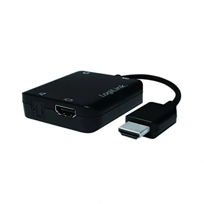 Image de LogiLink Convertisseur Audio HDMI CV0106, 4 K x 2 pour séparer Les Pistes vidéo et Profiter de Votre Home cinéma, système Audio.
