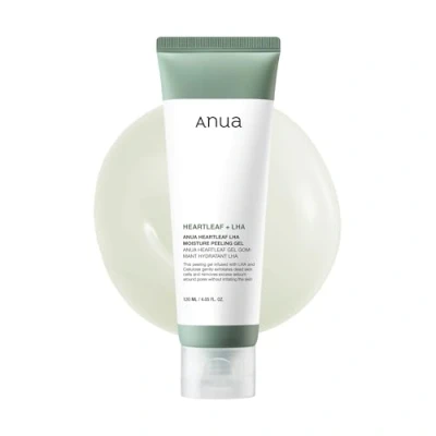 Image de ANUA Heartleaf LHA Moisture Peeling Gel I Nettoyant et exfoliant doux avec LHA, resurface, élimine les cellules mortes de la peau, lisse texture apaisant, 4,05 fl oz (120 ml)