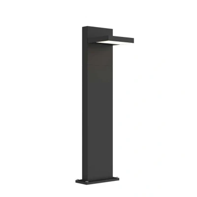 Image de Lucande Borne lumineuse LED Silvan, 65 cm, gris graphite, métal