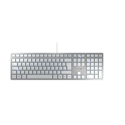 Image de Clavier CHERRY KC 6000 SLIM Avec fil USB QWERTZ Argent