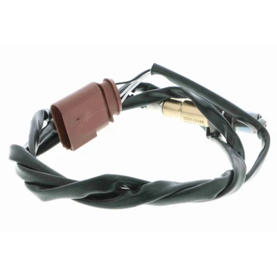 Image de VEMO Original Quality V10 76 0017 Sonde lambda arrière après catalyseur M18 x 1,5 de diagnostic, Filetage prégraissé marron 4 en forme D