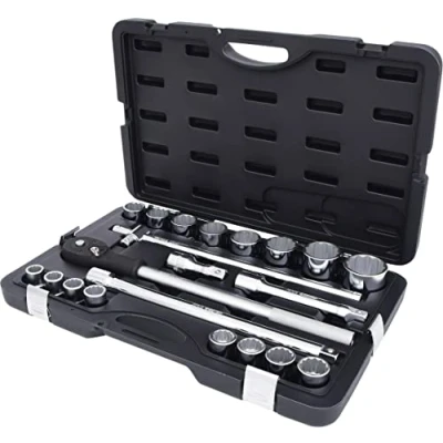 Image de KS TOOLS 911.0722 Jeu de douilles dodécagonal Acier chrome vanadium 3/4pouce avec fonction crantage à tête carrée