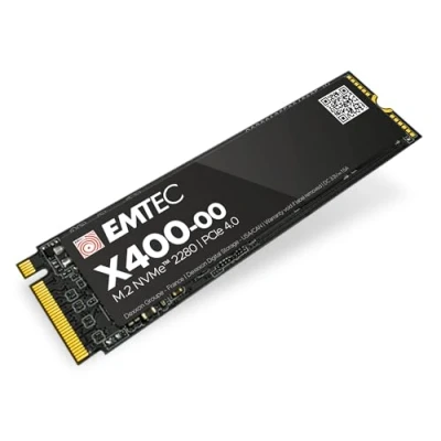 Image de EMTEC Disque SSD Interne Collection X400 Power Pro M.2 2280 NVMe 2To, 2TB ECSSD2TX400 PCIe Gen4x4 3D NAND Idéal pour Gamer, Jeux Vidéo, Charge de Travail Intensives