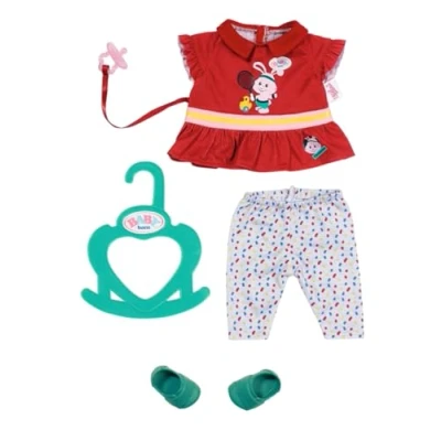 Image de BABY born 831885 Little Tenue de Sport Rouge pour poupée 36cm Mains, Jeu créatif Suscite l&#039;empathie &amp; développe Les aptitudes sociales. Petits 2 Ans et +, Multicolore