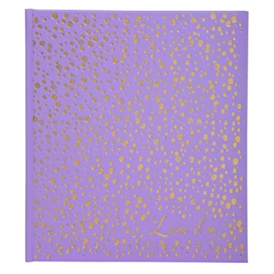 Image de Exacompta Réf. 387E 1 Livre d&#039;or tendance Plum&#039; Format carré 21x19 cm En simili cuir avec marquage titre doré &quot;Livre d&#039;or&quot; et tranche or 140 pages blanches unies Coloris : violet