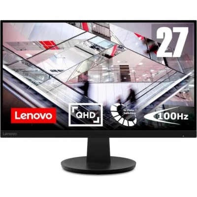 Image de Lenovo N27q Écran 27&quot; QHD (IPS, 100Hz, 4ms, Câble DP, HDMI, AMD FreeSync) Réglage Pivotant Noir