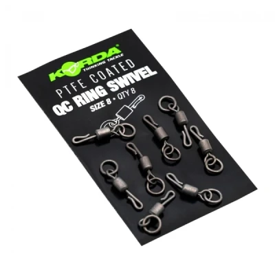 Image de Korda PTFE QC Ring Swivel (8 pcs) Size 8