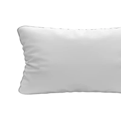 Image de Soleil d&#039;ocre, Traversin Blanc, Nuage, 90 cm, Uni, Coton