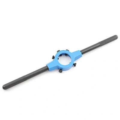 Image de GSR Support de fer à découper argenté (20 x 7) DIN en 22568 (DIN 223), zinc moulé sous pression, moletage des poignées pour une meilleure prise main, main rond, outil maintien…