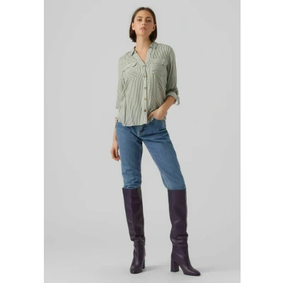 Image de Vero Moda Vmbumpy LS NEW NOOS Chemisier, Femme, Taille: Small, Laurel wreath