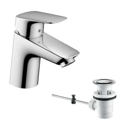 Image de Hansgrohe 71070000 Mitigeur de Lavabo Salle Bain Logis 70 avec Tirette vidage