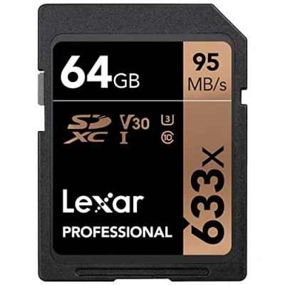 Image de Lexar Professional 633x SDHC/SDXC UHS I 64 Go Classe 10 Neuf
