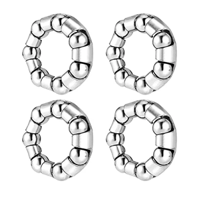 Image de Yunmoxiao Lot de 4 supports roulement à billes rechange pour vélo montagne 7 1,9 cm Accessoires réparation / VTT Support roue avant