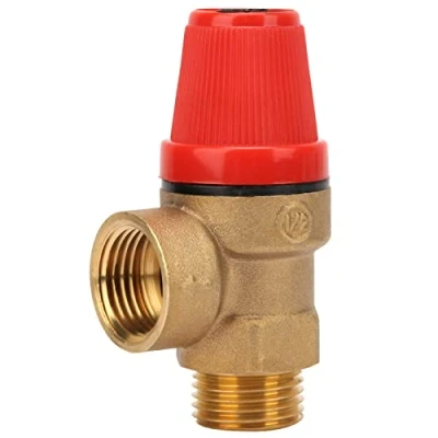 Image de Fafeicy Soupape de sécurité en laiton qualité supérieure G1/2 &#039;&#039; DN15 Filetage Ressort suspendu Four surpression(3Bar DN15), Accessoires Vannes