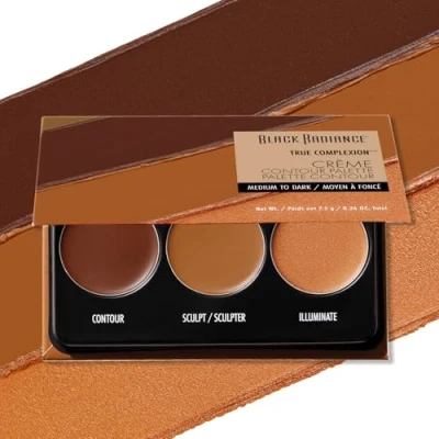 Image de Black Radiance True Complexion Creme Contour Palette, Medium to Dark, 7.5 Gram
