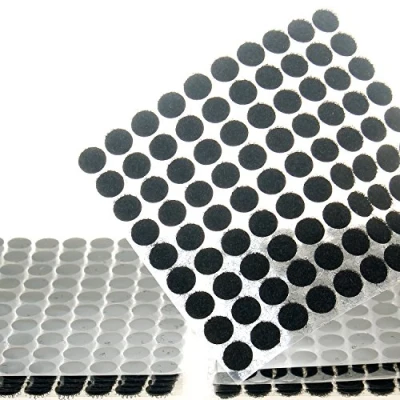 Image de TUKA 450 Paires 10mm Cercles avec Crochets et Boucles Auto adhésifs, 900 Capsules Monnaies Arrière Hook &amp; Loop Pastille Adhésif, Autocollantes Points Dots Coins, noir, TKB5025 black