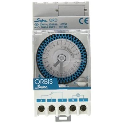 Image de Supra QRD 230 V. INTERRUPTOR HORARIO ANALOGICO 2,5 Mod.Con RESERVA &gt;150 H MANIOBRA 15 MN.16(4) A
